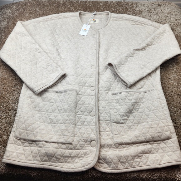 Marine Layer Jackets & Blazers - Marine Layer Corbet Quilted Liner Jacket Warm Oatmeal Beige Medium 96402-52452